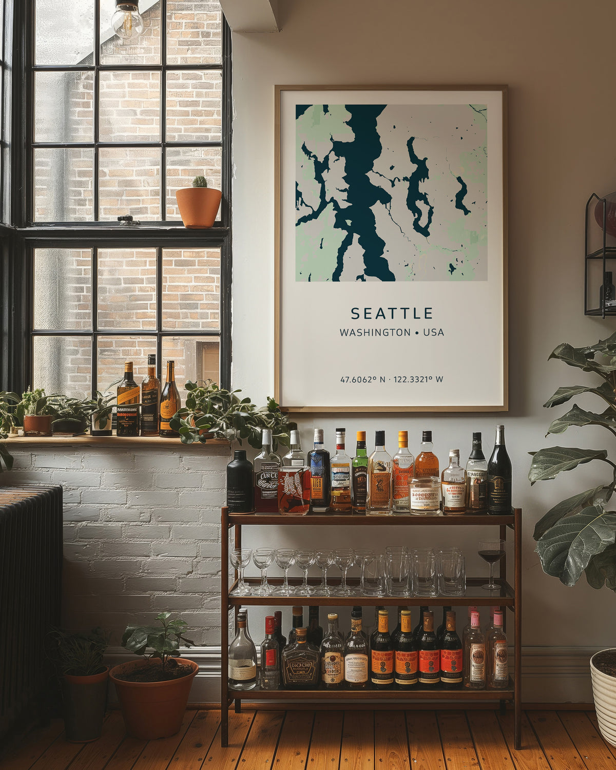 Seattle City Map Print