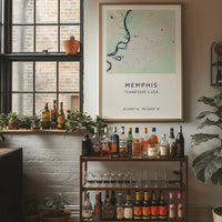 Memphis City Map Print