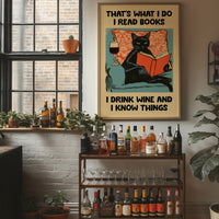 Well-Read, Well-Poured, Well-Informed Cat