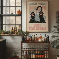 Hygiene Reminder, Paws Up Edition