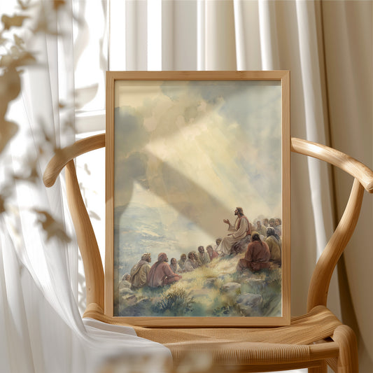 Sunlit Gathering On Hillside Heights