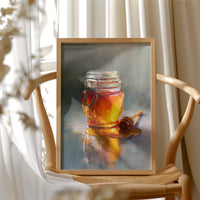Golden Stillness in Glass
