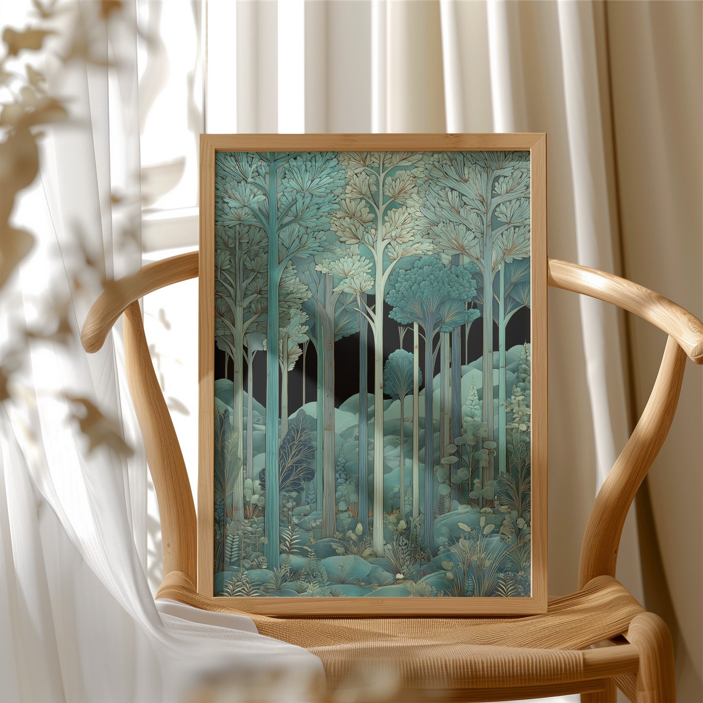Whispers Through Teal Canopy