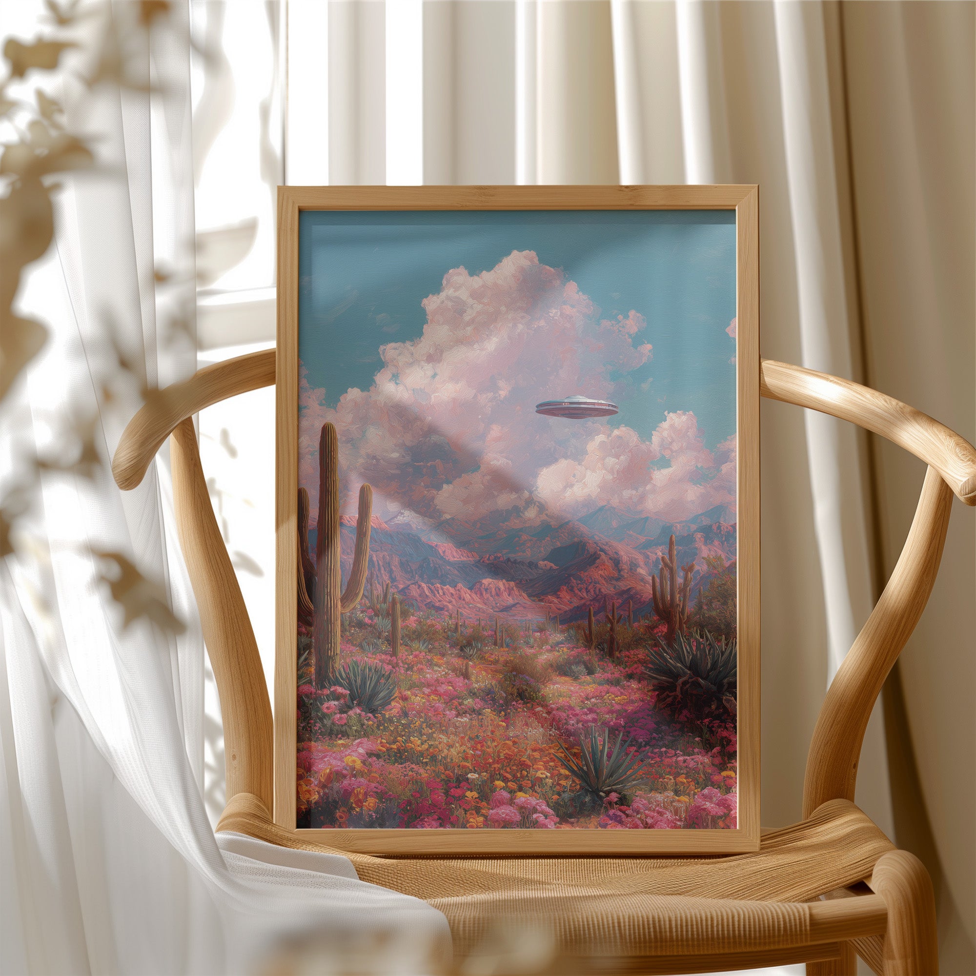 Desert Bloom Beneath Strange Skies