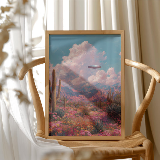 Desert Bloom Beneath Strange Skies