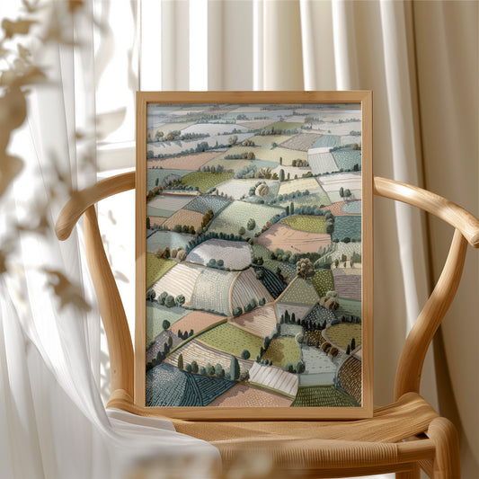 Fields in Gentle Mosaic