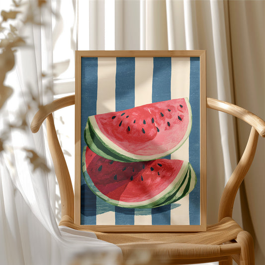 Sweet Slices in Blue Stripes