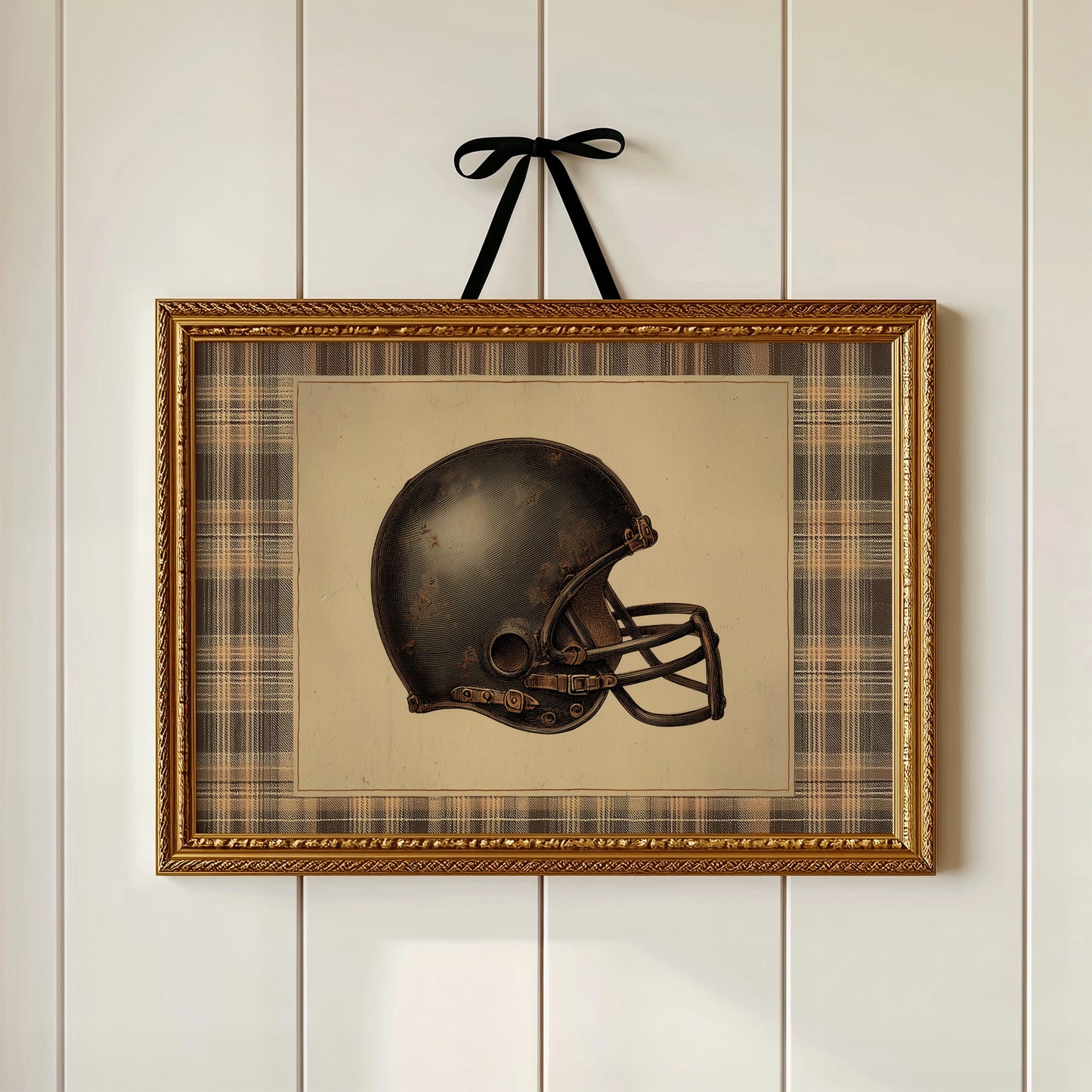 Vintage Gridiron Helmet Study