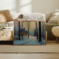 Warm Light in Winter Woods