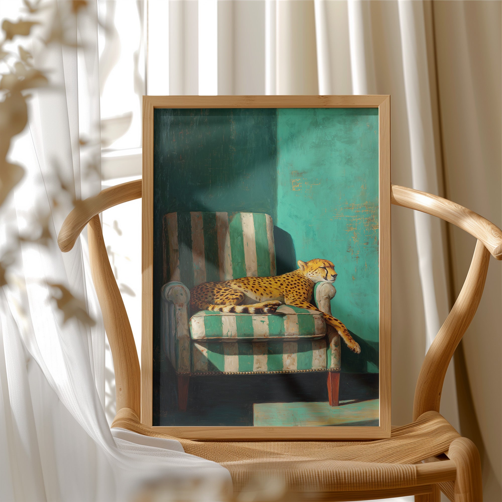 Resting Royalty in Emerald Light