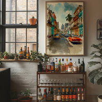 Vintage Havana Street in Sunlight
