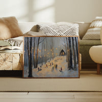 Lantern Glow in the Winter Woods