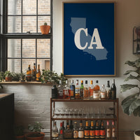 California CA State Silhouette