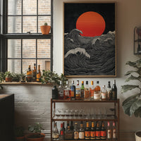 Crimson Sun Over Tides