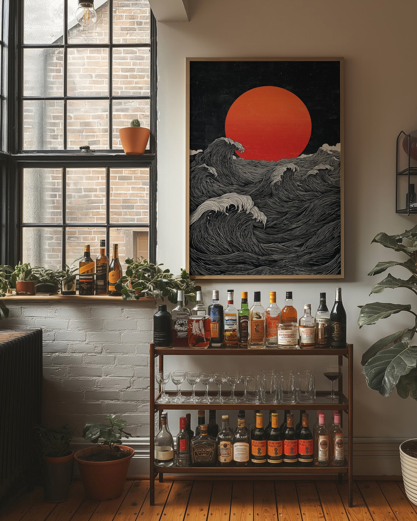 Crimson Sun Over Tides