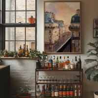 Evening Light Over Paris Rooftops