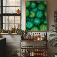 Emerald Slices in Still Water