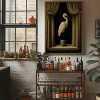 Gilded Stillness Behind The Curtain