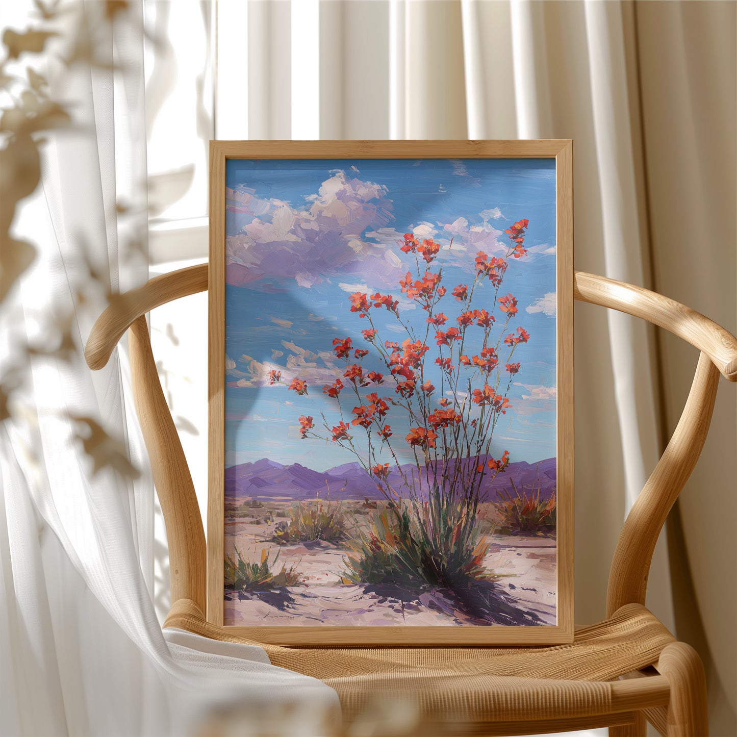 Desert Blooms Beneath Open Sky