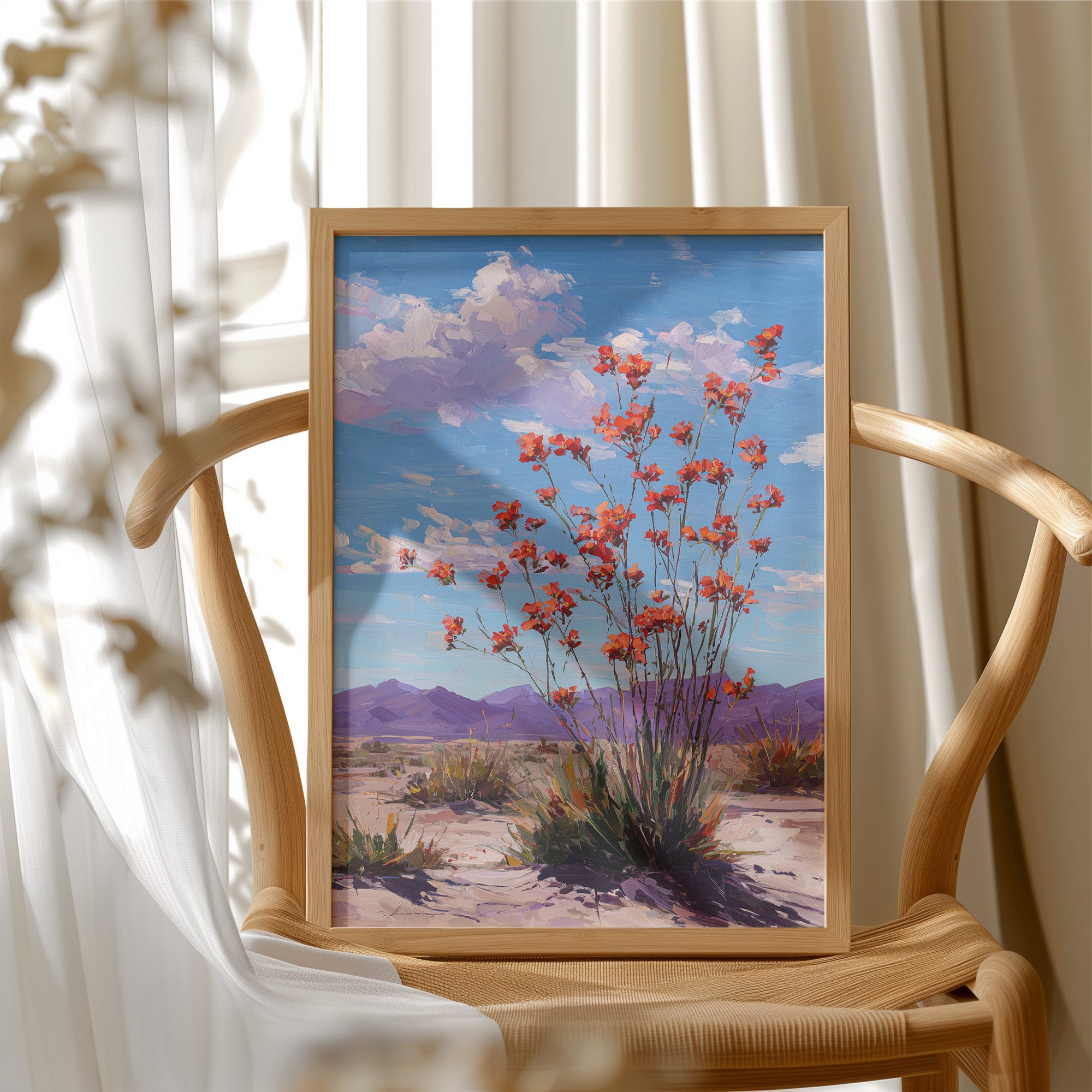Desert Blooms Beneath Open Sky