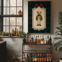 The Gentleman Bear With Emerald Bow