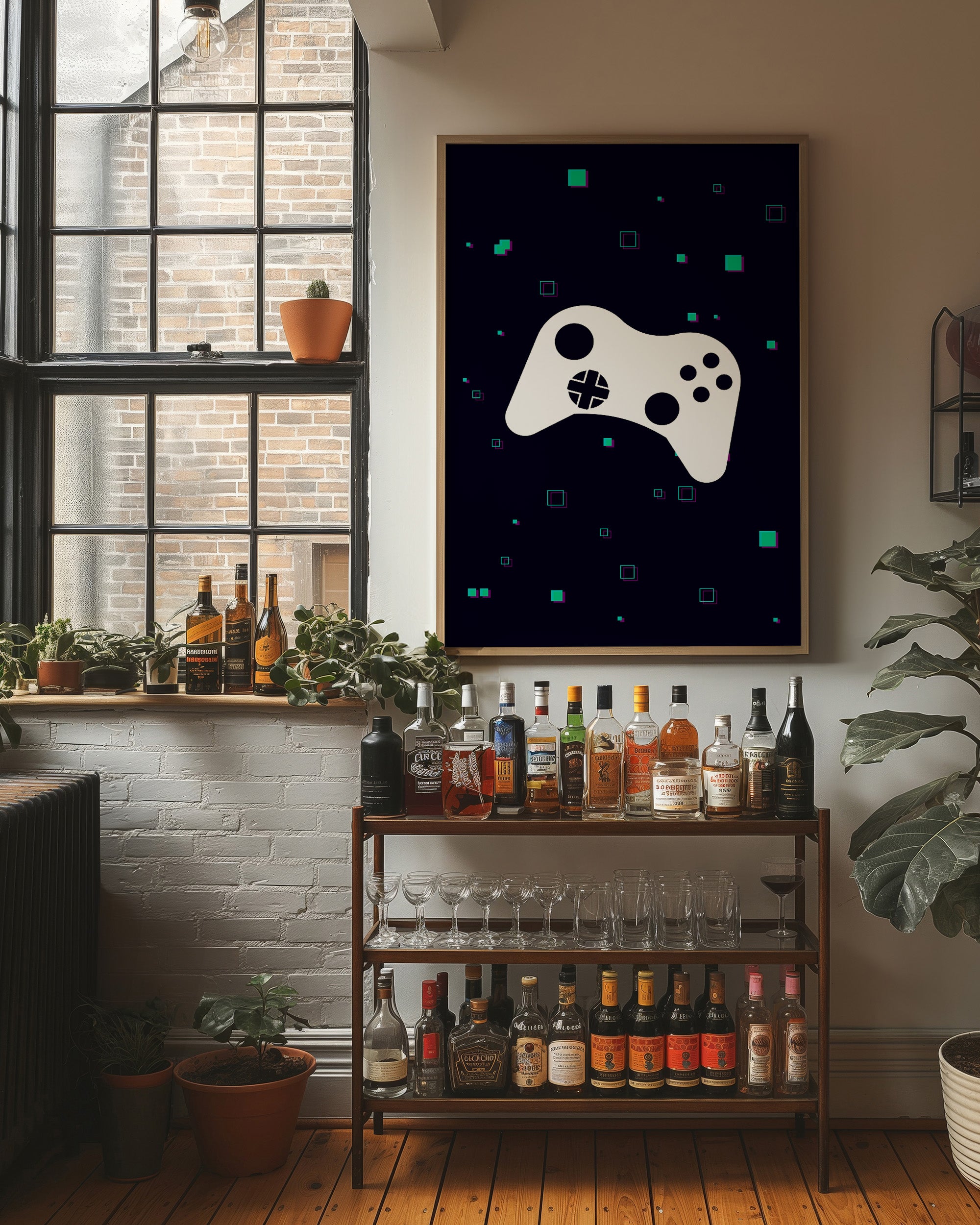 Minimal Gamer Controller Art