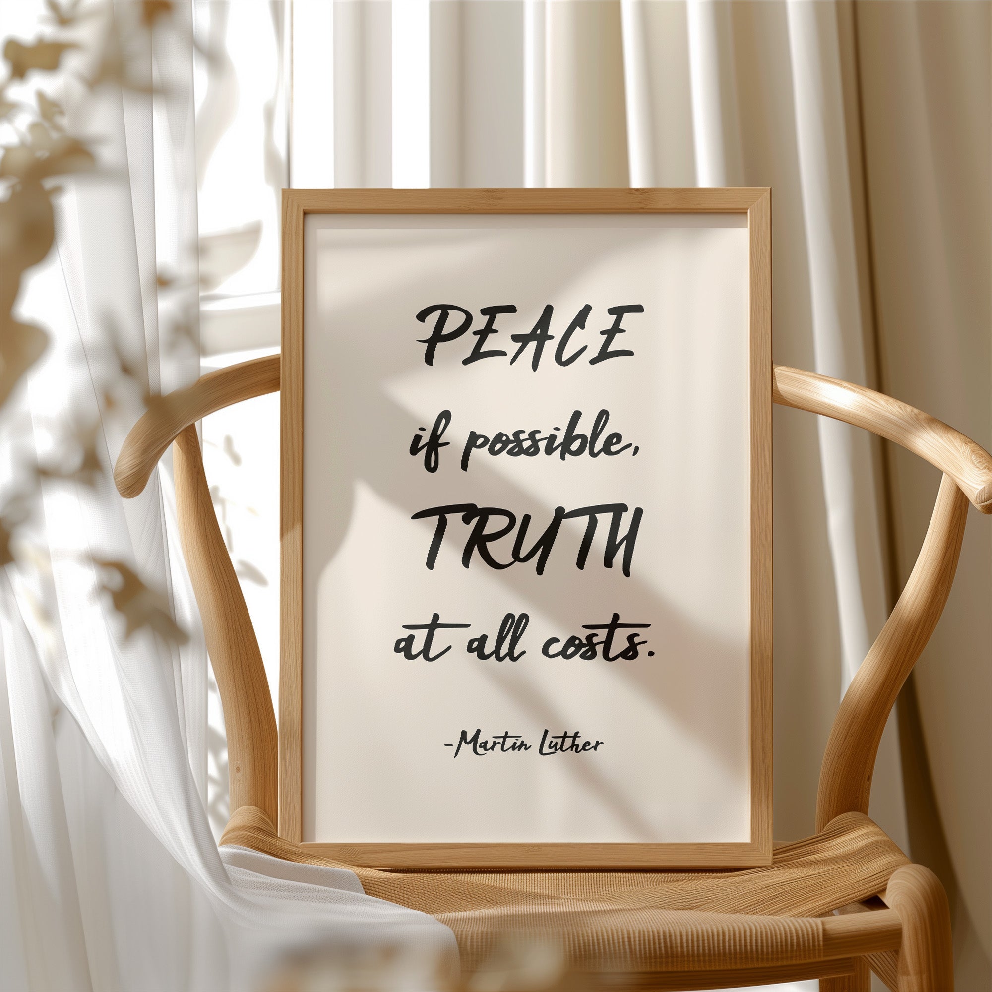 Peace If Possible Truth At All Costs Print