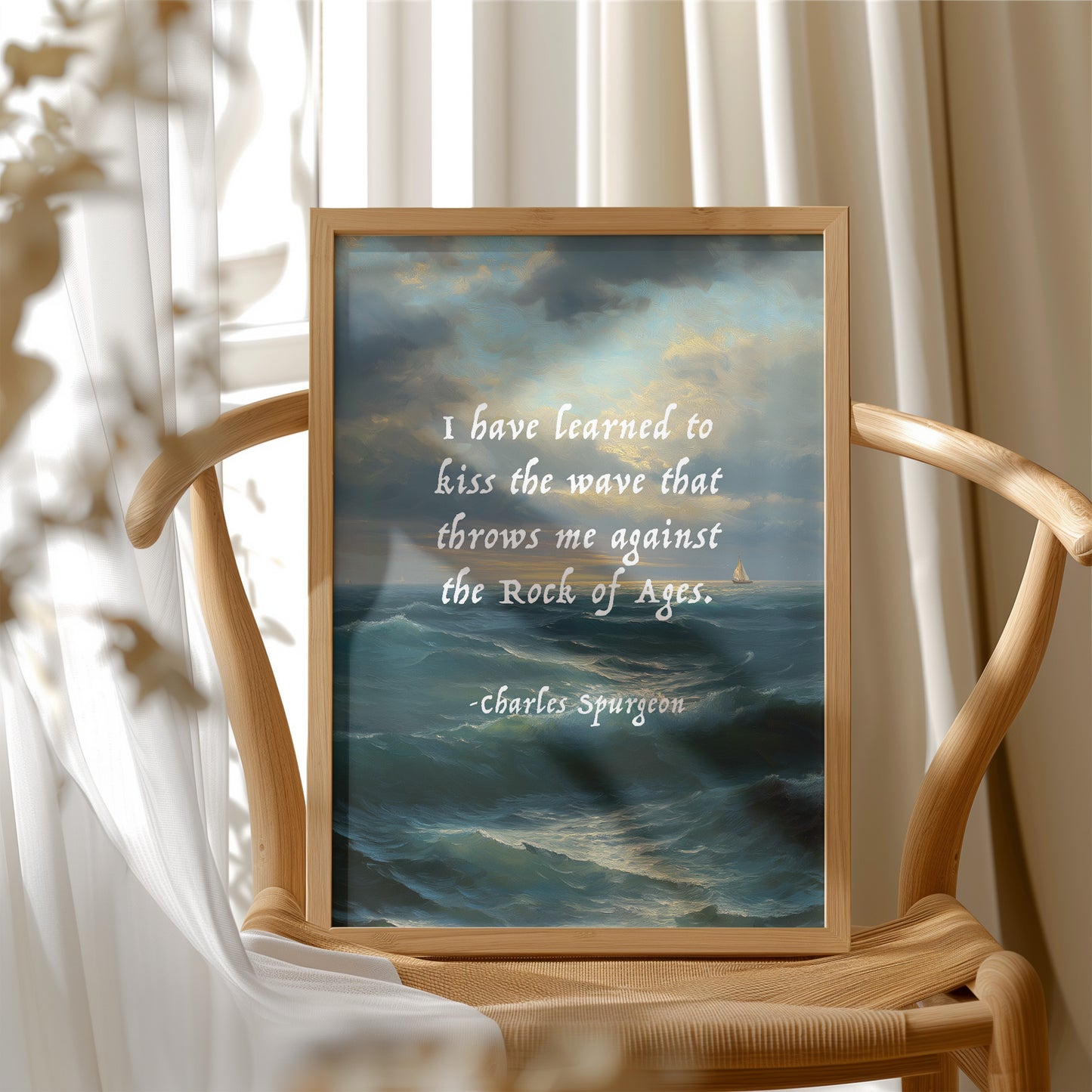 Kiss the Wave Rock of Ages Quote Art
