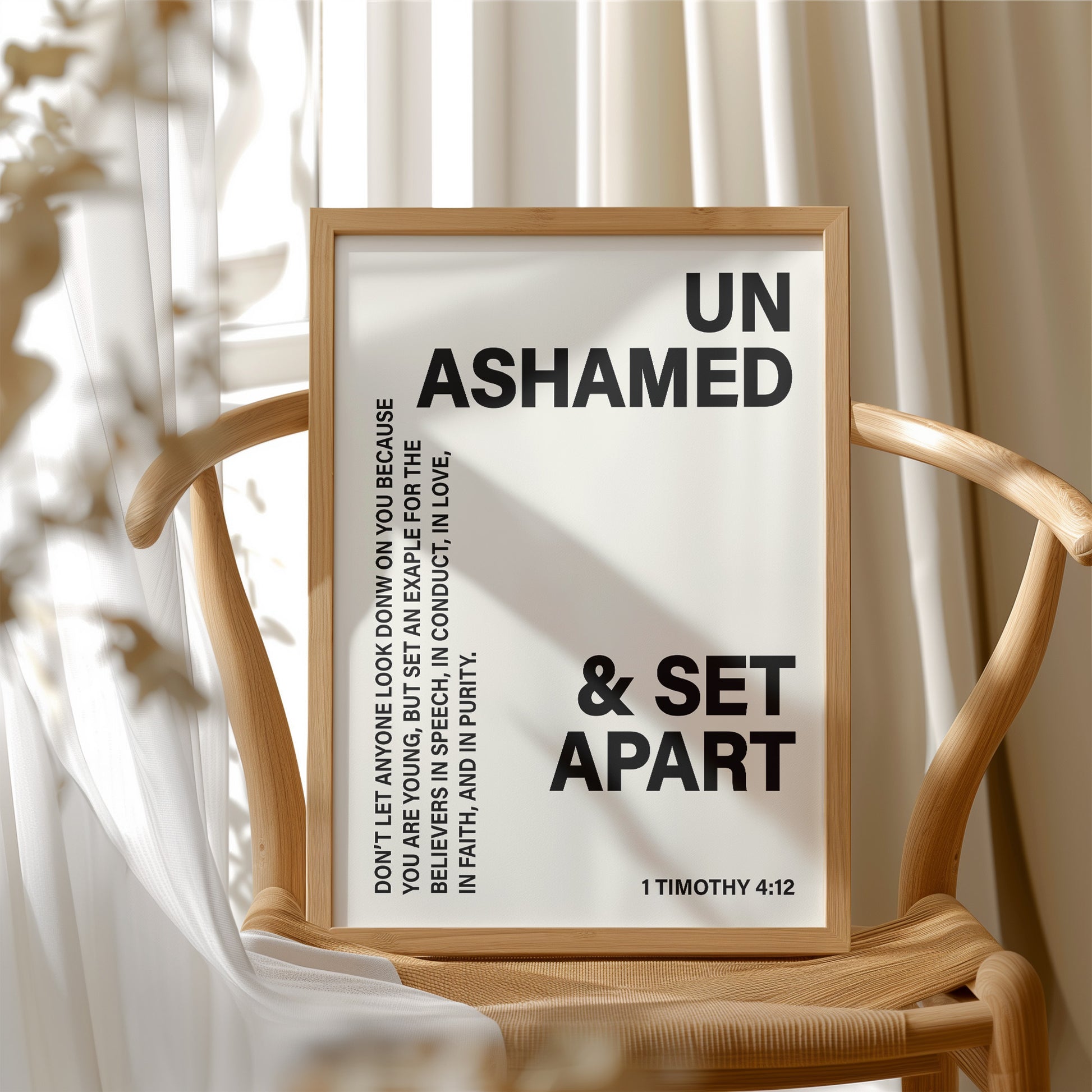 Unashamed and Set Apart