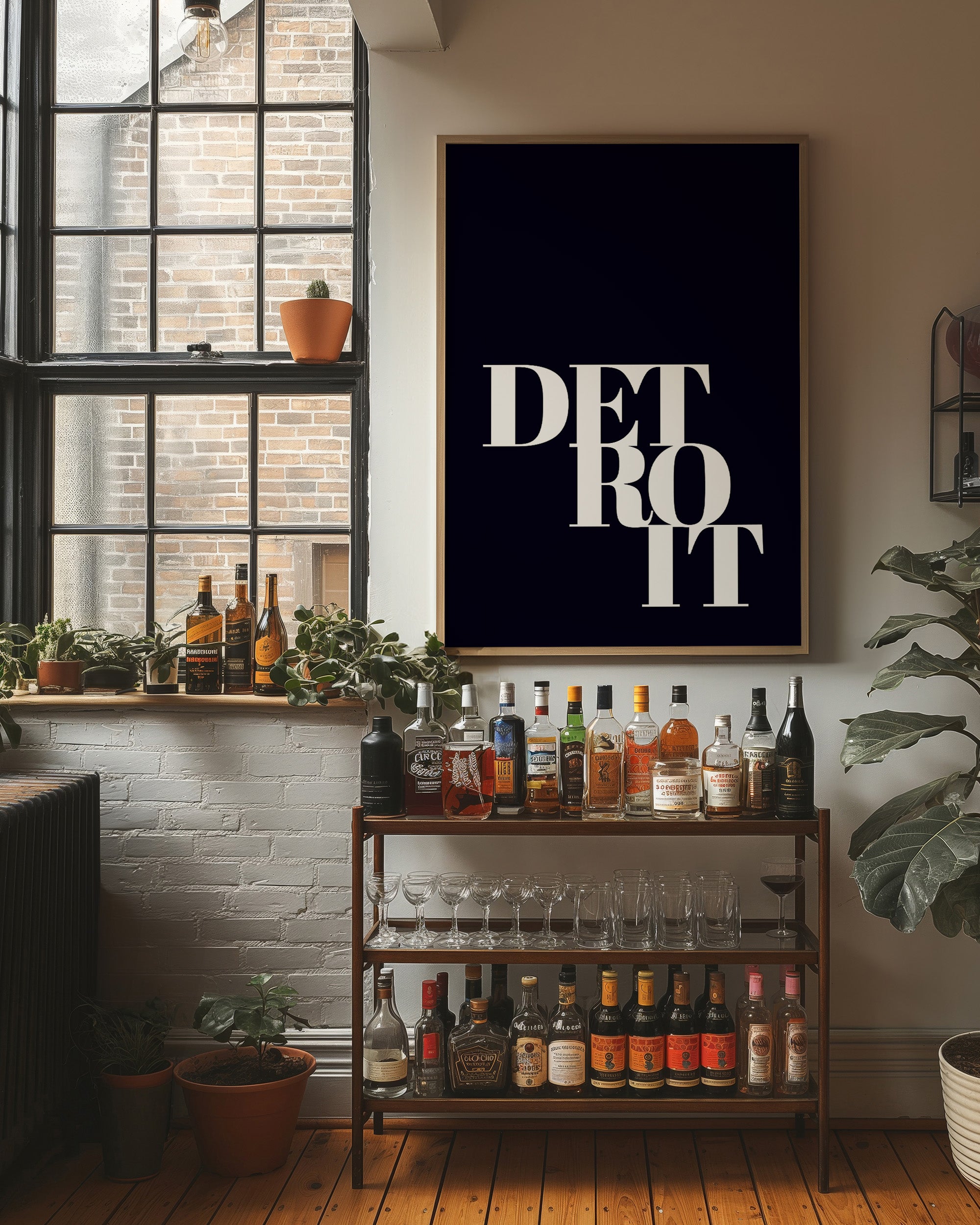 Detroit Bold Typography Print