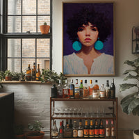 Turquoise Echoes In Violet