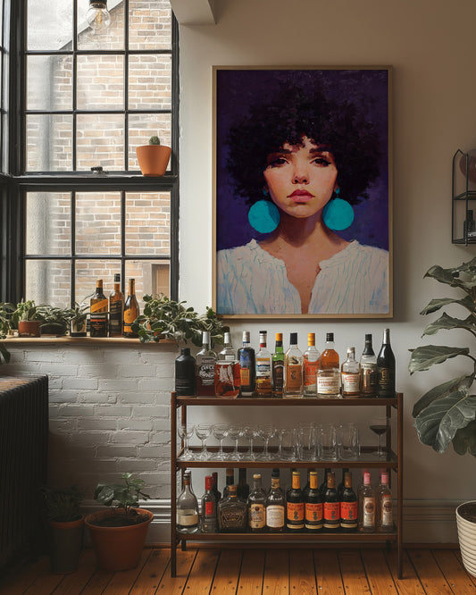 Turquoise Echoes In Violet