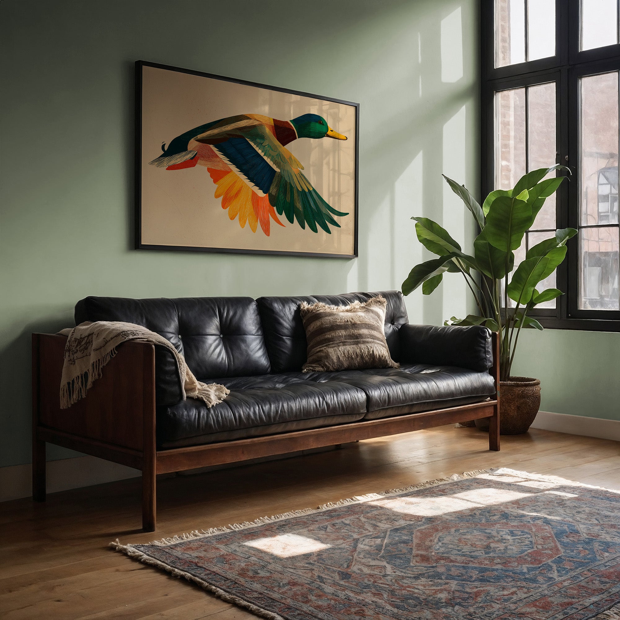 Mallard in Midair