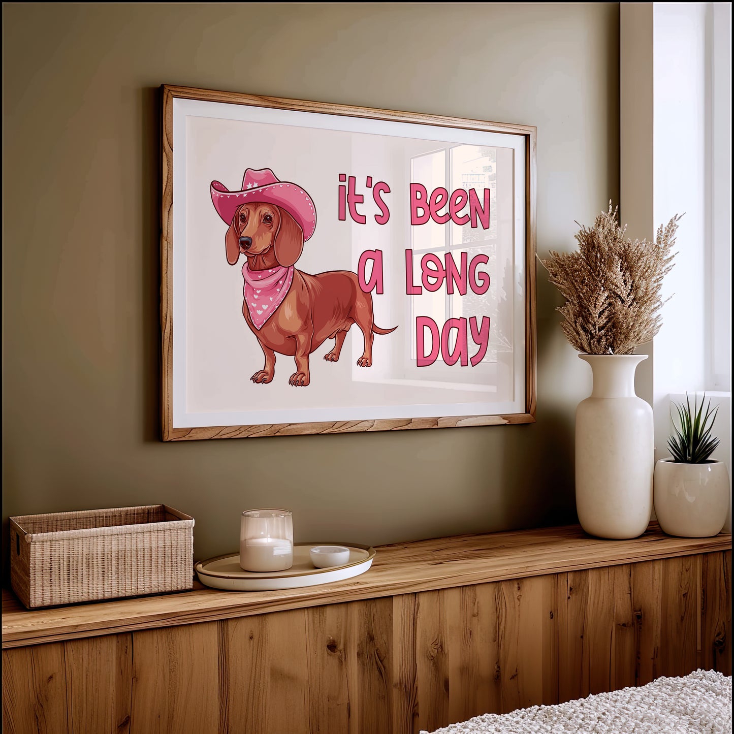 Its Been a Long Day Cowgirl Dachshund