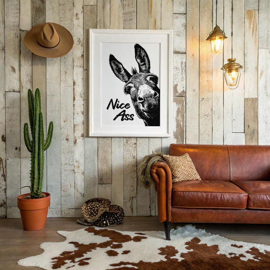 Nice Ass Donkey Humor Print