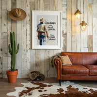 Giddy Up Partner Cowboy Print
