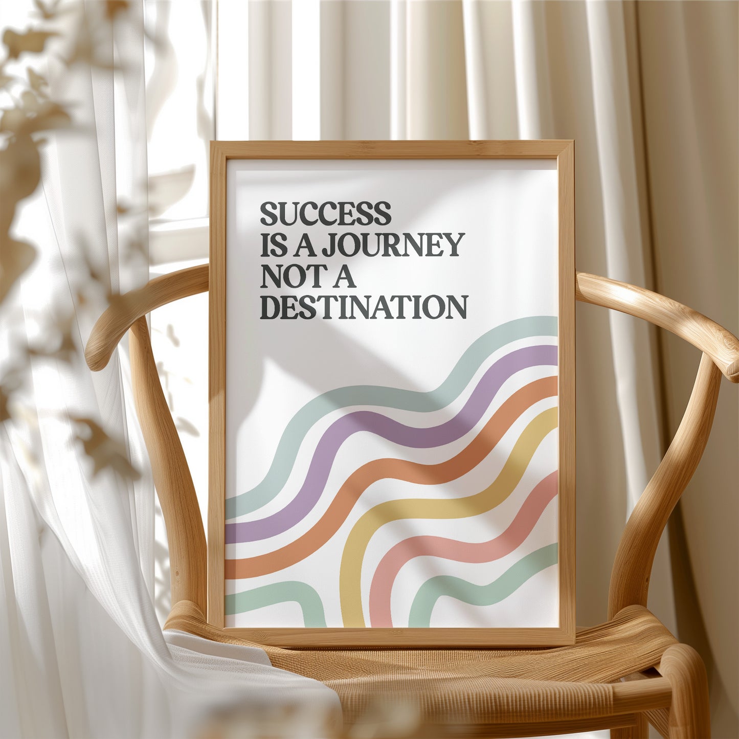 Success Is A Journey Quote Print