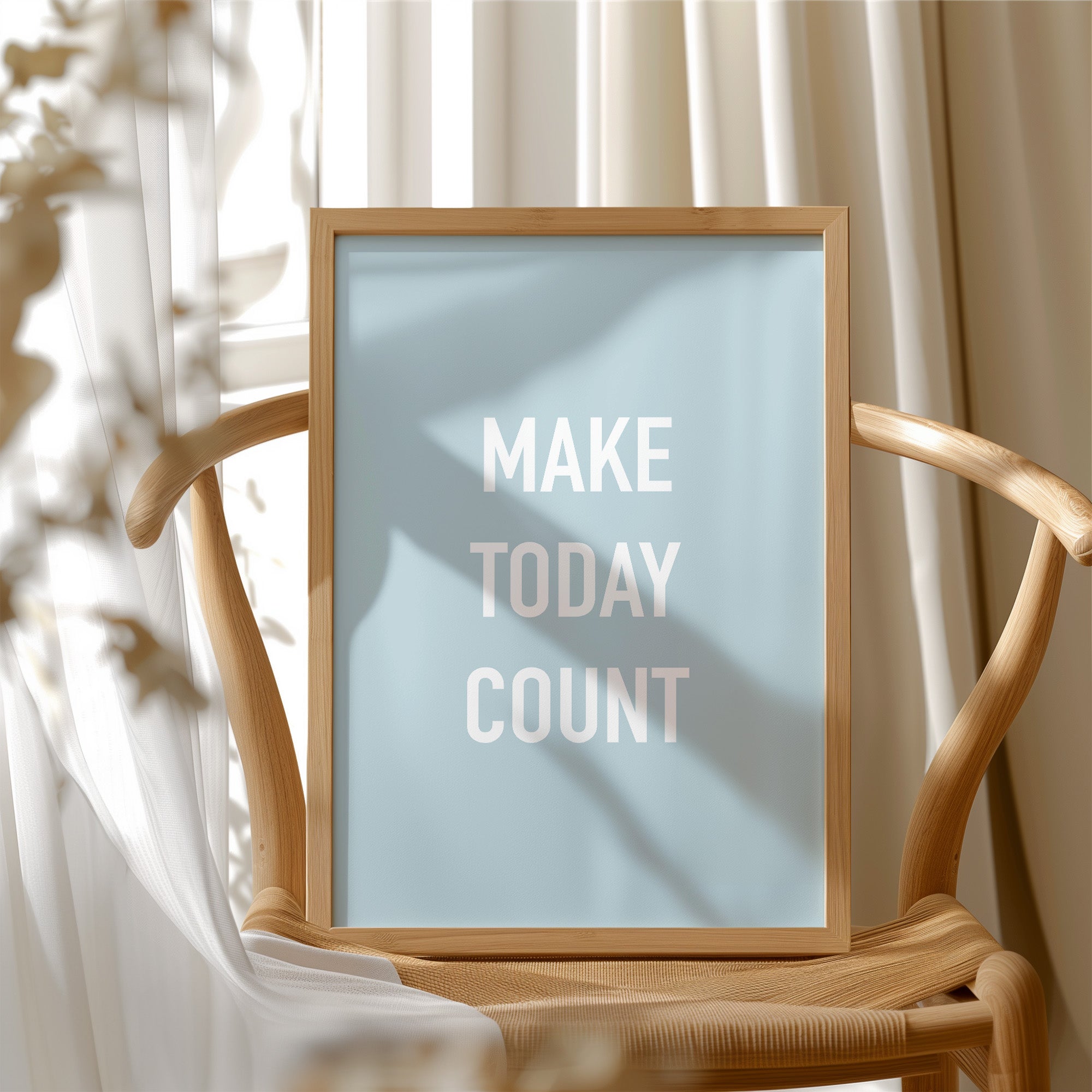 Make Today Count Minimalist Quote Print
