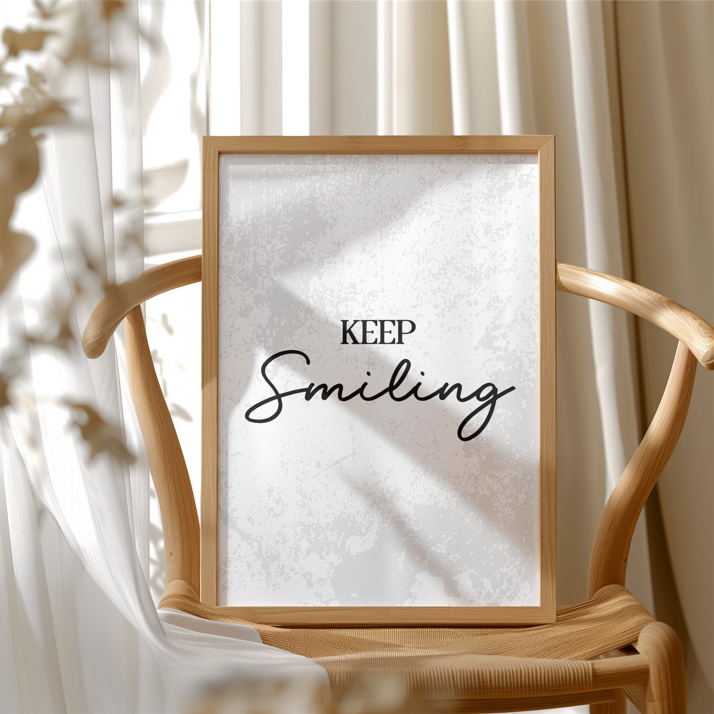 Keep Smiling Script Quote