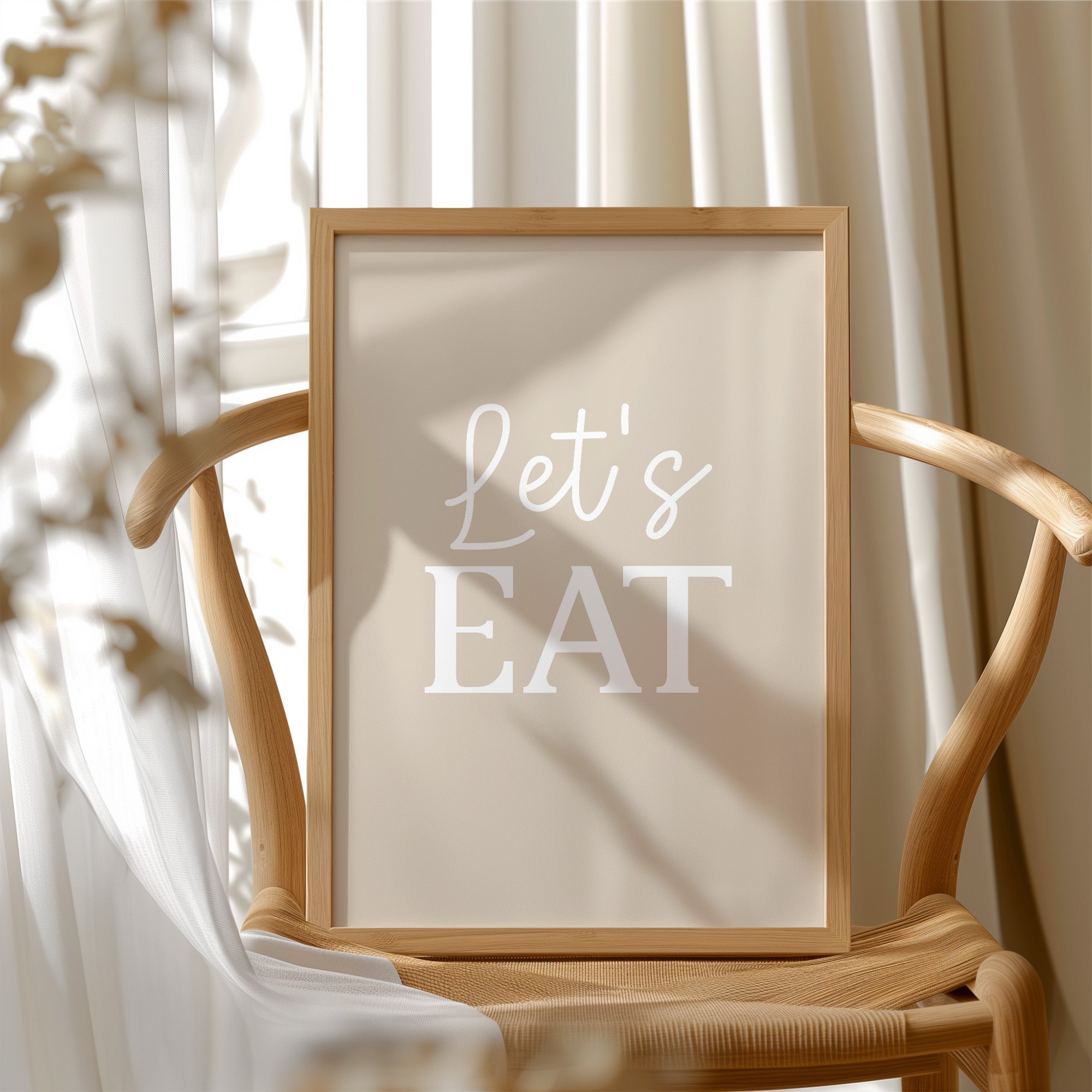 Lets Eat Kitchen Wall Quote