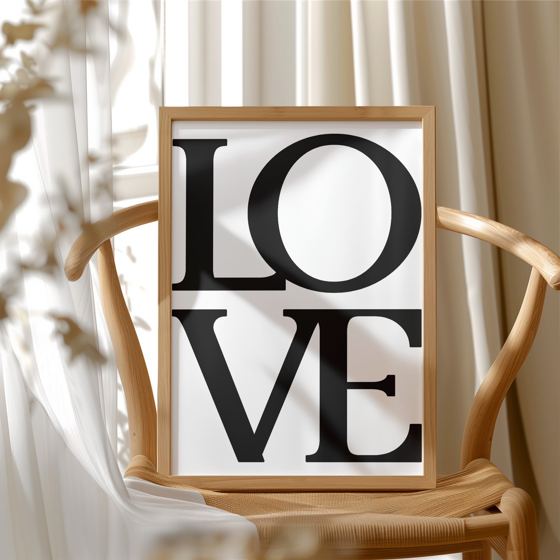 Bold Serif Love Typography Print