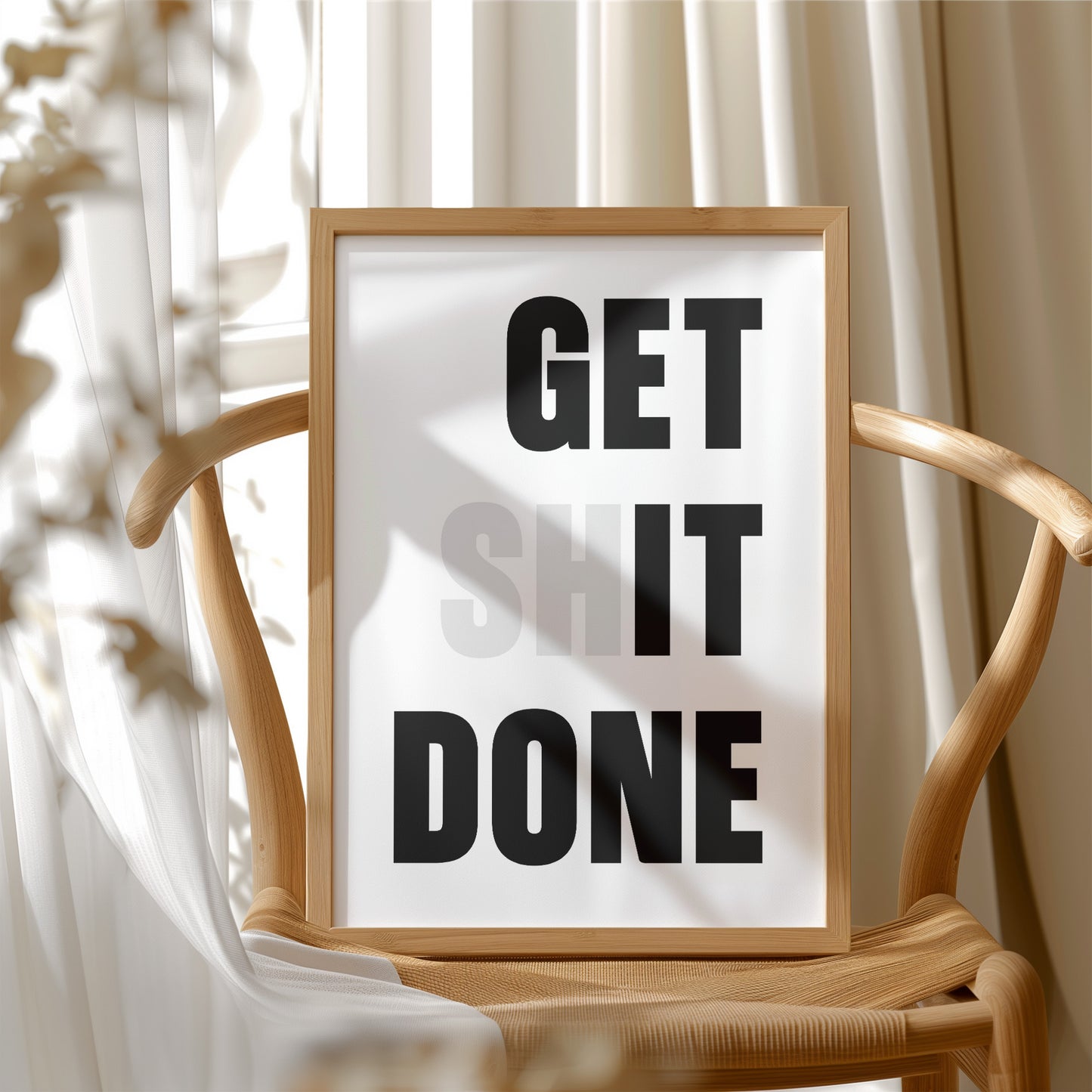 One Percent Better Minimalist Motivation Print