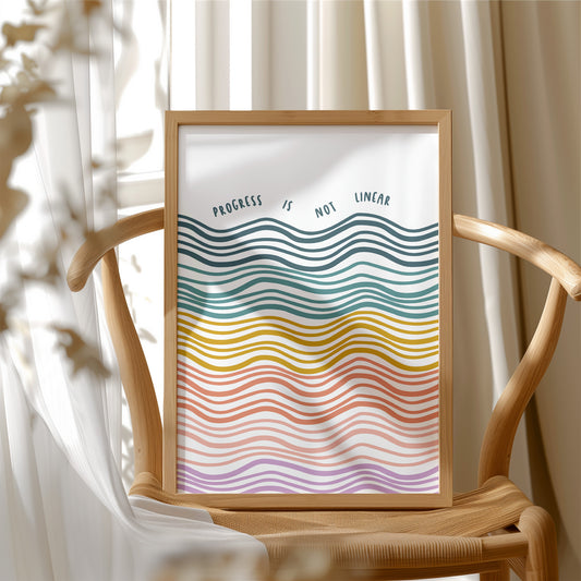 Progress Is Not Linear Retro Waves
