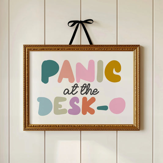 Panic at the Desk-O Canvas Art
