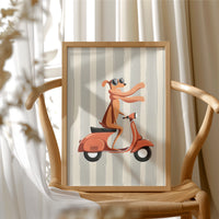 Cool Dog Riding Scooter