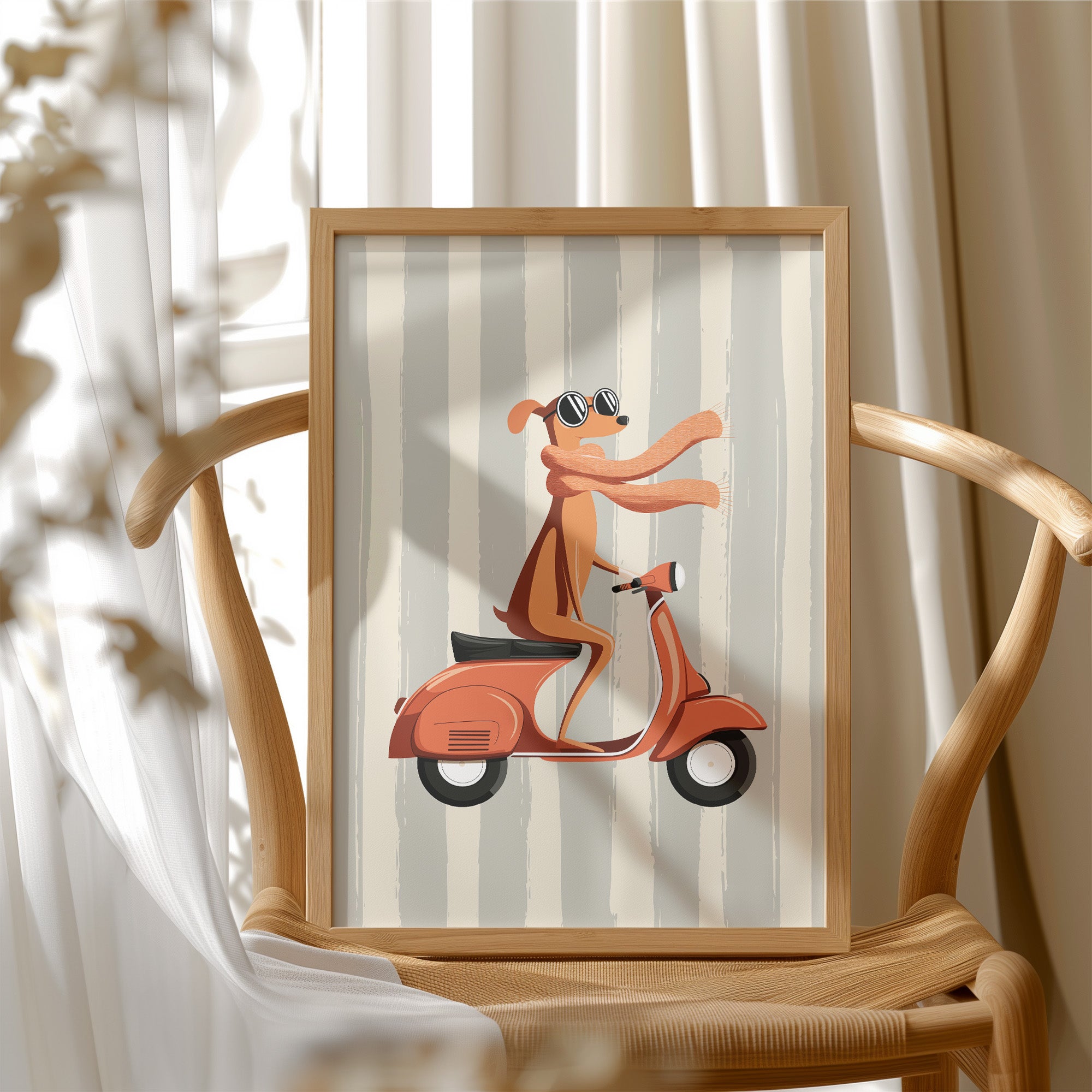 Cool Dog Riding Scooter