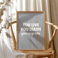 You Live You Learn You Upgrade