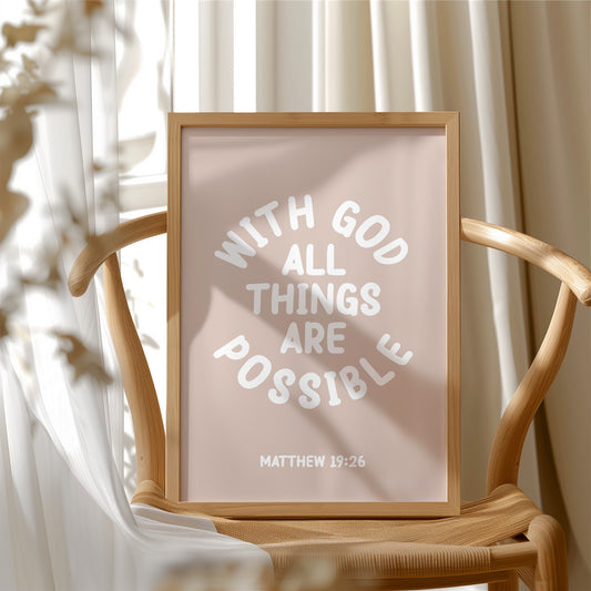 With God All Things Are Possible