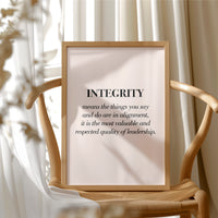 Integrity Alignment Leadership Quote