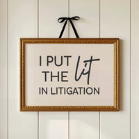 I Put The Lit In Litigation